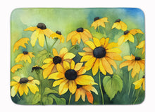 Load image into Gallery viewer, Maryland Black-Eyed Susans in Watercolor Memory Foam Kitchen Mat