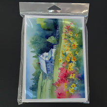 Load image into Gallery viewer, Massachusetts Mayflowers in Watercolor Greeting Cards -  Blank Note Cards – 8-Pack of Artist-Designed Cards with Envelopes