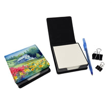Load image into Gallery viewer, Massachusetts Mayflowers in Watercolor PU Leather Note Paper Holder