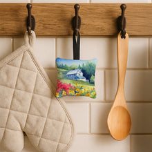 Load image into Gallery viewer, Massachusetts Mayflowers in Watercolor Hanging Square Fabric Ornament 3.5 × 3.5