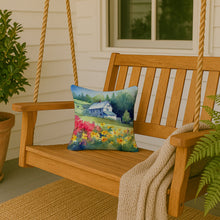 Load image into Gallery viewer, Massachusetts Mayflowers in Watercolor Throw Pillow
