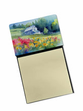 Load image into Gallery viewer, Massachusetts Mayflowers in Watercolor Sticky Note Holder- Refiilable Desk Accessory Note Pad