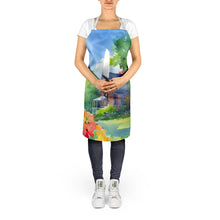 Load image into Gallery viewer, Massachusetts Mayflowers in Watercolor Apron – Artist-Designed Kitchen, BBQ &amp; Craft Apron