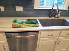 Load image into Gallery viewer, Massachusetts Mayflowers in Watercolor Dish Drying Mat