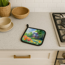 Load image into Gallery viewer, Massachusetts Mayflowers in Watercolor Pair of Pot Holders