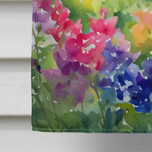 Load image into Gallery viewer, Massachusetts Mayflowers in Watercolor House Flag