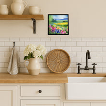 Load image into Gallery viewer, Massachusetts Mayflowers in Watercolor Framed Metal Print