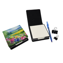 Load image into Gallery viewer, Massachusetts Mayflowers in Watercolor PU Leather Note Paper Holder