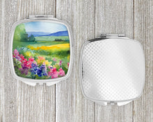 Load image into Gallery viewer, Massachusetts Mayflowers in Watercolor Compact Mirror