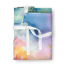 Load image into Gallery viewer, Michigan Apple Blossoms in Watercolor Apron – Artist-Designed Kitchen, BBQ &amp; Craft Apron