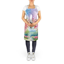 Load image into Gallery viewer, Michigan Apple Blossoms in Watercolor Apron – Artist-Designed Kitchen, BBQ &amp; Craft Apron