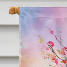 Load image into Gallery viewer, Michigan Apple Blossoms in Watercolor House Flag
