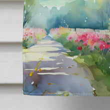 Load image into Gallery viewer, Michigan Apple Blossoms in Watercolor House Flag