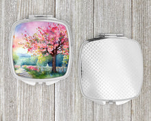 Load image into Gallery viewer, Michigan Apple Blossoms in Watercolor Compact Mirror