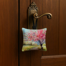 Load image into Gallery viewer, Michigan Apple Blossoms in Watercolor Hanging Square Fabric Ornament 3.5 × 3.5