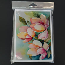 Load image into Gallery viewer, Mississippi Magnolia in Watercolor Greeting Cards -  Blank Note Cards – 8-Pack of Artist-Designed Cards with Envelopes
