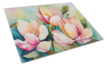 Load image into Gallery viewer, Mississippi Magnolia in Watercolor Glass Cutting Boards – Durable, Decorative Kitchen Art Large