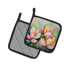 Load image into Gallery viewer, Mississippi Magnolia in Watercolor Pair of Pot Holders