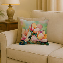 Load image into Gallery viewer, Mississippi Magnolia in Watercolor Throw Pillow