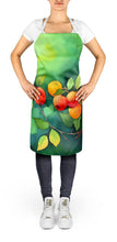 Load image into Gallery viewer, Missouri Hawthorns in Watercolor Apron – Artist-Designed Kitchen, BBQ &amp; Craft Apron