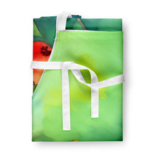 Load image into Gallery viewer, Missouri Hawthorns in Watercolor Apron – Artist-Designed Kitchen, BBQ &amp; Craft Apron