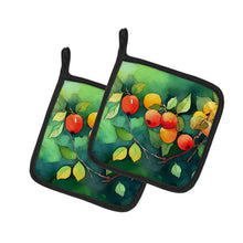 Load image into Gallery viewer, Missouri Hawthorns in Watercolor Pair of Pot Holders