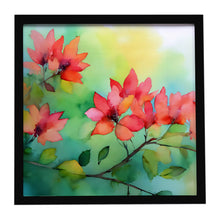 Load image into Gallery viewer, Missouri Hawthorns in Watercolor Framed Metal Print