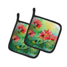 Load image into Gallery viewer, Missouri Hawthorns in Watercolor Pair of Pot Holders