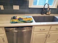 Load image into Gallery viewer, Montana Bitterroot in Watercolor Dish Drying Mat