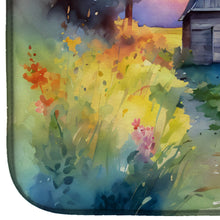 Load image into Gallery viewer, Montana Bitterroot in Watercolor Dish Drying Mat