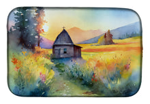 Load image into Gallery viewer, Montana Bitterroot in Watercolor Dish Drying Mat