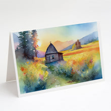Load image into Gallery viewer, Montana Bitterroot in Watercolor Greeting Cards -  Blank Note Cards – 8-Pack of Artist-Designed Cards with Envelopes