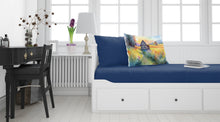 Load image into Gallery viewer, Montana Bitterroot in Watercolor Fabric Standard Pillowcase – Artistic Decorative Front, White Back