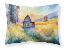 Load image into Gallery viewer, Montana Bitterroot in Watercolor Fabric Standard Pillowcase – Artistic Decorative Front, White Back