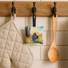 Load image into Gallery viewer, Montana Bitterroot in Watercolor Hanging Square Fabric Ornament 3.5 × 3.5