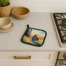 Load image into Gallery viewer, Montana Bitterroot in Watercolor Pair of Pot Holders
