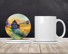 Load image into Gallery viewer, Montana Bitterroot in Watercolor Large Sandstone Coasters Pack of 4