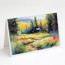 Load image into Gallery viewer, Montana Bitterroot in Watercolor Greeting Cards -  Blank Note Cards – 8-Pack of Artist-Designed Cards with Envelopes