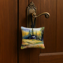 Load image into Gallery viewer, Montana Bitterroot in Watercolor Hanging Square Fabric Ornament 3.5 × 3.5