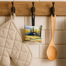 Load image into Gallery viewer, Montana Bitterroot in Watercolor Hanging Square Fabric Ornament 3.5 × 3.5