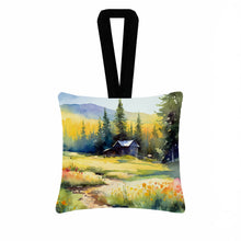 Load image into Gallery viewer, Montana Bitterroot in Watercolor Hanging Square Fabric Ornament 3.5 × 3.5