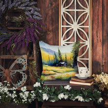 Load image into Gallery viewer, Montana Bitterroot in Watercolor Throw Pillow