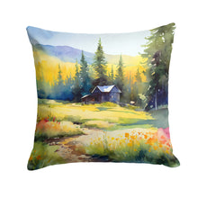 Load image into Gallery viewer, Montana Bitterroot in Watercolor Throw Pillow