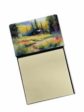 Load image into Gallery viewer, Montana Bitterroot in Watercolor Sticky Note Holder- Refiilable Desk Accessory Note Pad