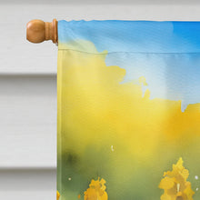 Load image into Gallery viewer, Nebraska Goldenrod in Watercolor House Flag