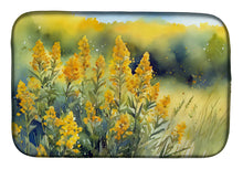 Load image into Gallery viewer, Nebraska Goldenrod in Watercolor Dish Drying Mat
