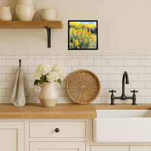 Load image into Gallery viewer, Nebraska Goldenrod in Watercolor Framed Metal Print