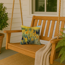Load image into Gallery viewer, Nebraska Goldenrod in Watercolor Throw Pillow