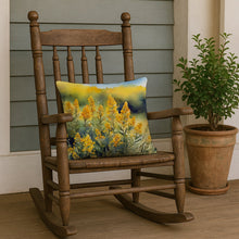 Load image into Gallery viewer, Nebraska Goldenrod in Watercolor Throw Pillow