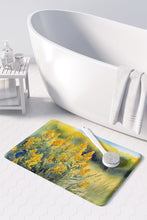 Load image into Gallery viewer, Nebraska Goldenrod in Watercolor Memory Foam Kitchen Mat